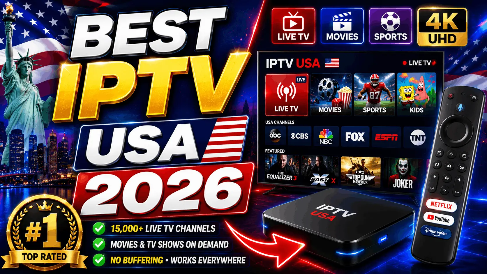 Best IPTV Subscription USA 2026: Top Providers Compared