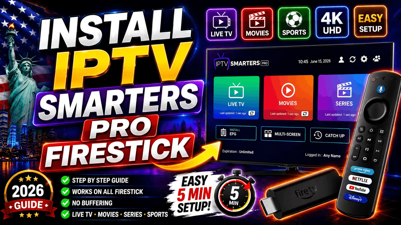 How to install IPTV Smarters Pro on Firestick — 2026 step-by-step guide